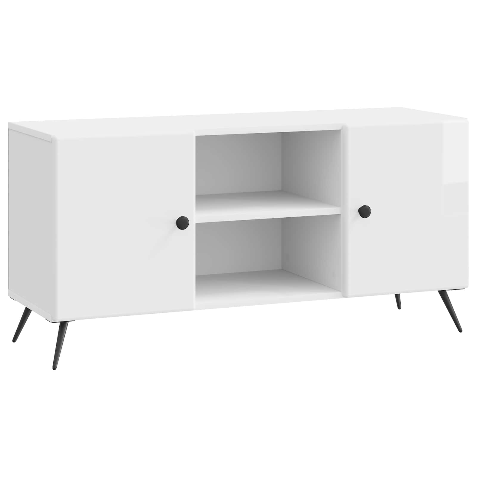Ντουλάπι TV Γυαλιστερό Λευκό 102 x 34,5 x 50 εκ. - Pakobazaar