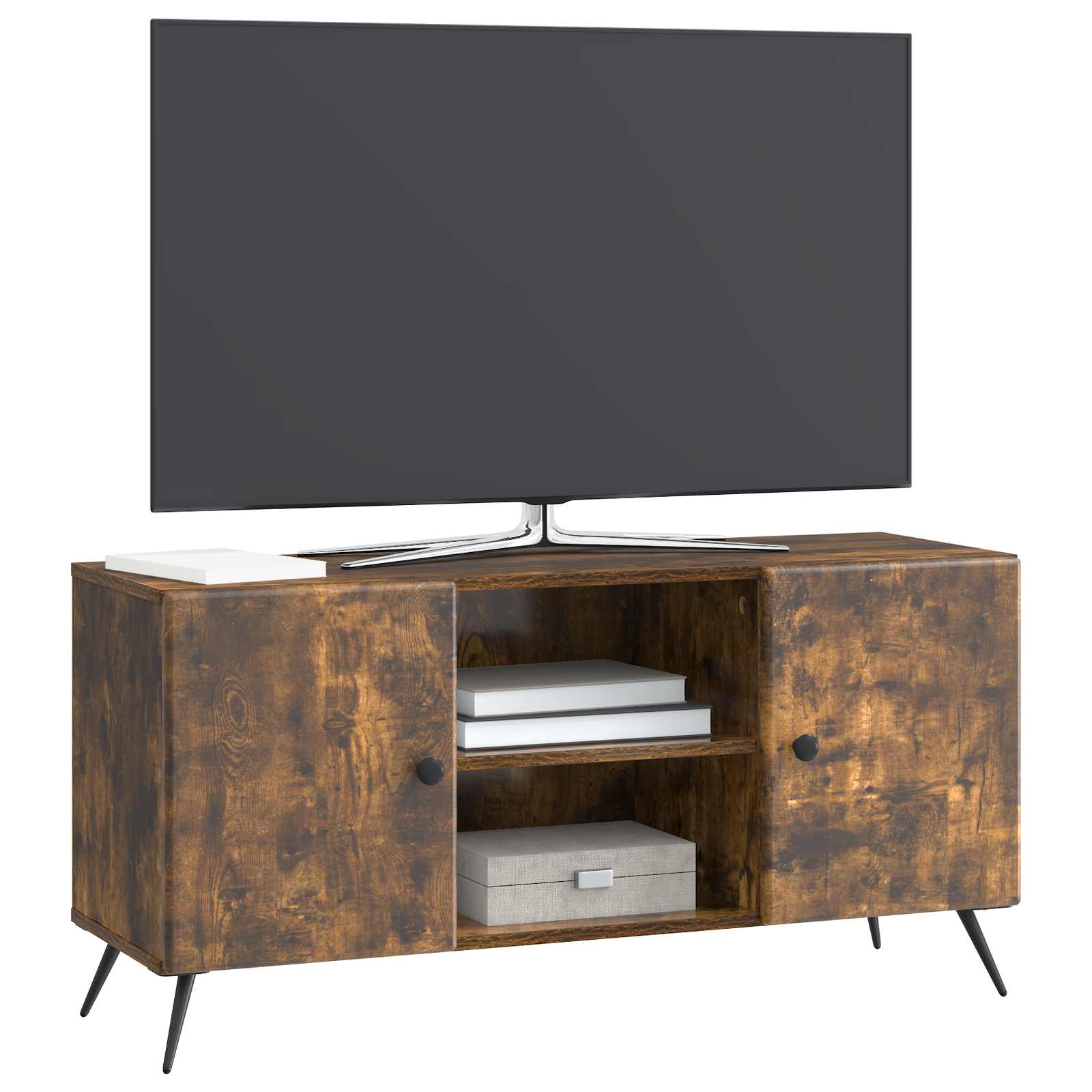 Ντουλάπι TV Καπνισμένο Ξύλο Δρυός 102 x 34,5 x 50 εκ. - Pakobazaar