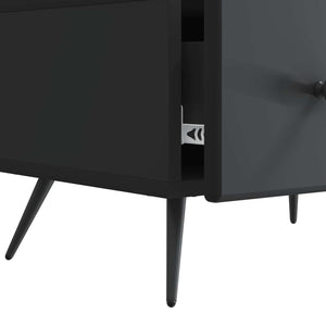 Ντουλάπι TV Μαύρο 147 x 34,5 x 30 εκ Επεξεργασμένο Ξύλο - Pakobazaar