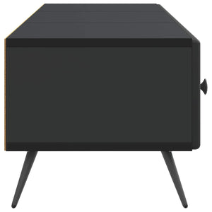 Ντουλάπι TV Μαύρο 147 x 34,5 x 30 εκ Επεξεργασμένο Ξύλο - Pakobazaar
