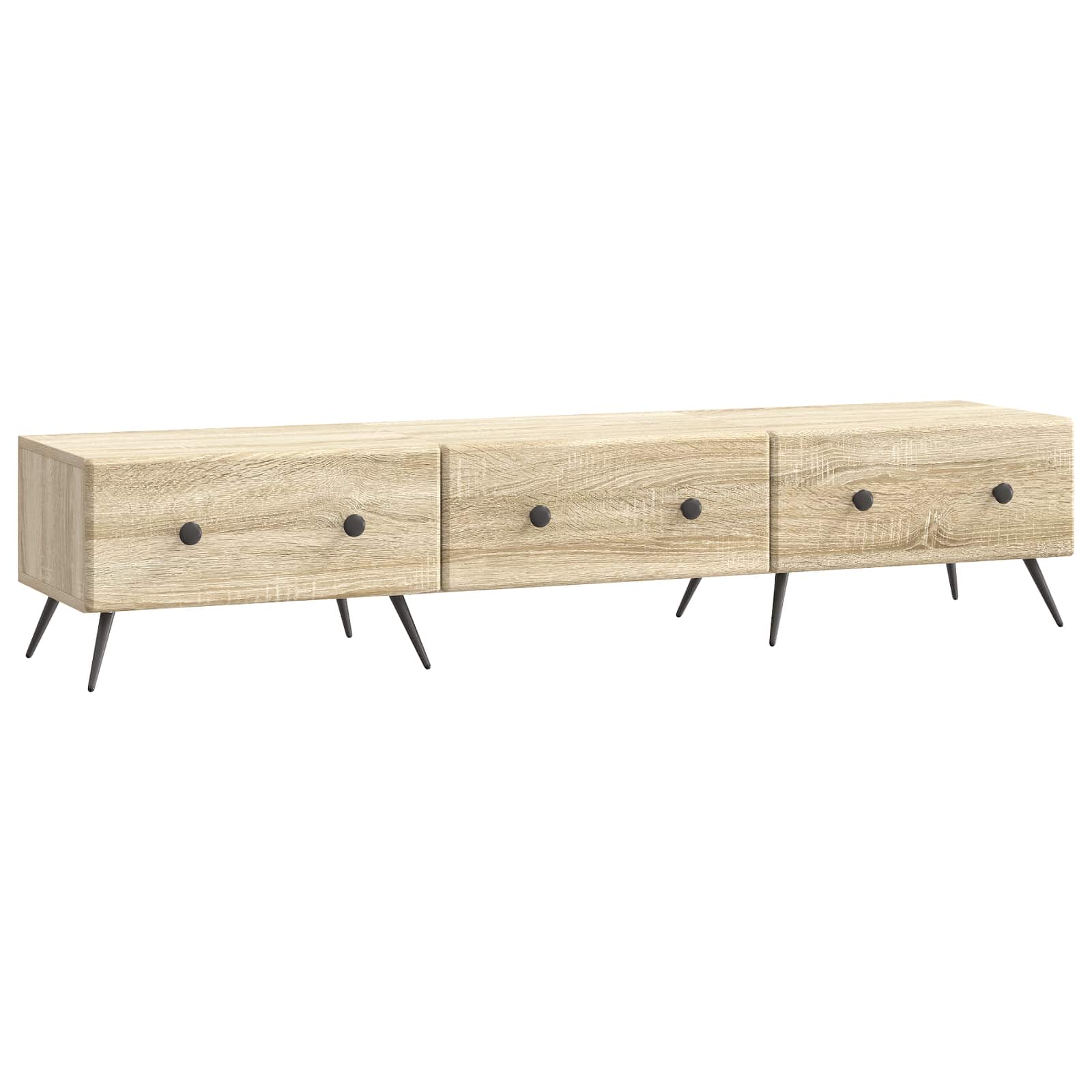 Ντουλάπι TV Sonoma Δρυς 147 x 34,5 x 30 εκ Επεξεργασμένο Ξύλο - Pakobazaar