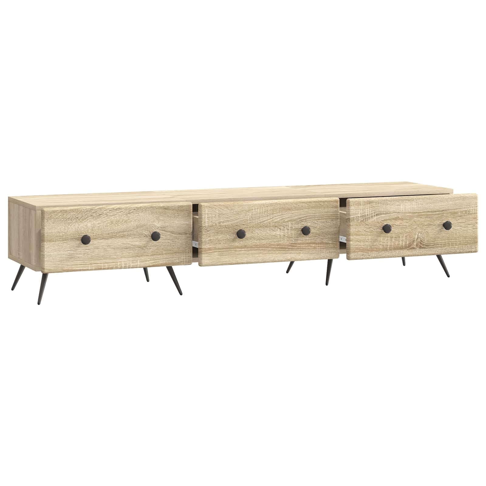 Ντουλάπι TV Sonoma Δρυς 147 x 34,5 x 30 εκ Επεξεργασμένο Ξύλο - Pakobazaar