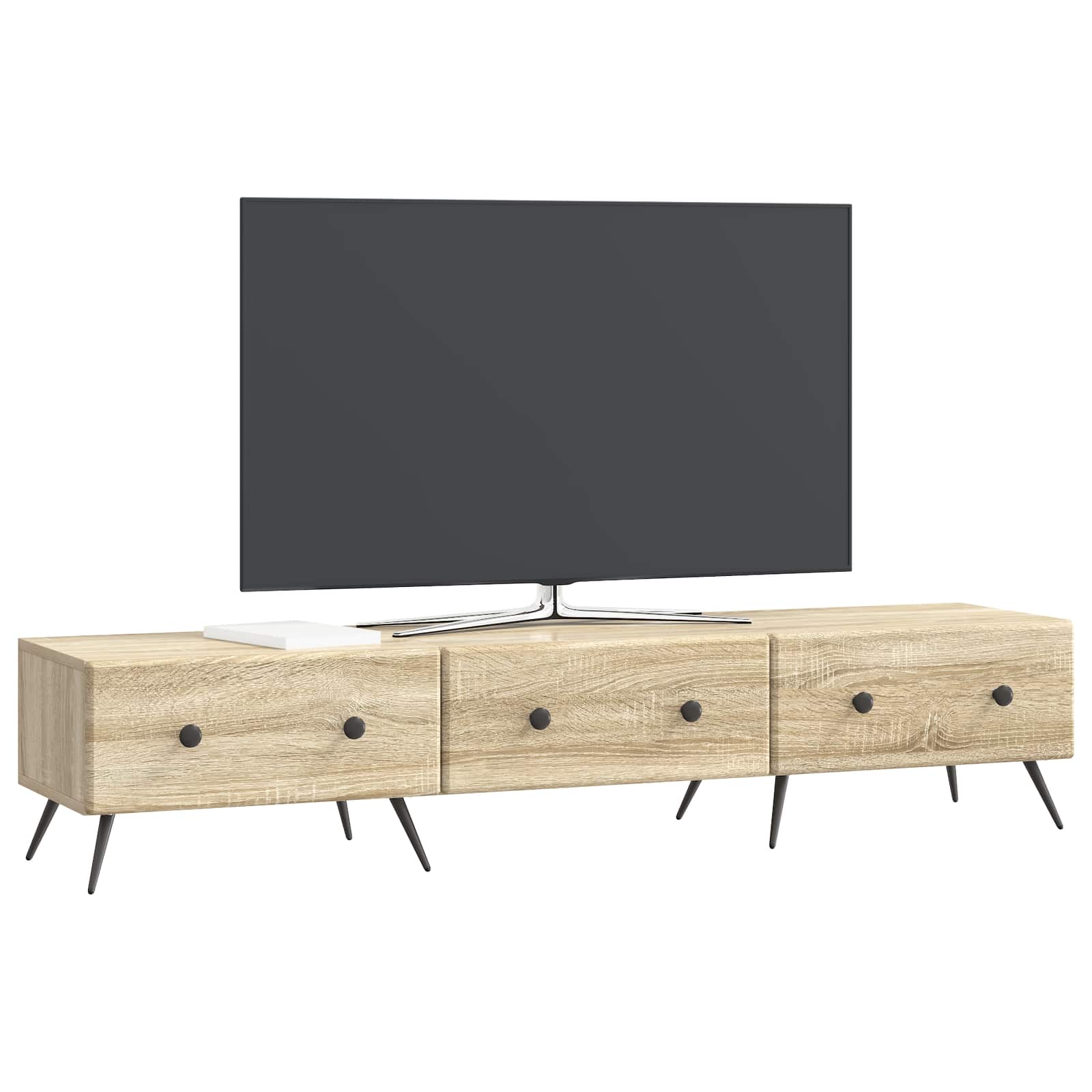 Ντουλάπι TV Sonoma Δρυς 147 x 34,5 x 30 εκ Επεξεργασμένο Ξύλο - Pakobazaar
