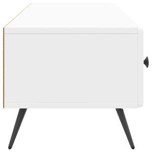 Ντουλάπι TV με συρτάρι Γυαλιστερό Λευκό 147 x 34,5 x 30 εκ - Pakobazaar