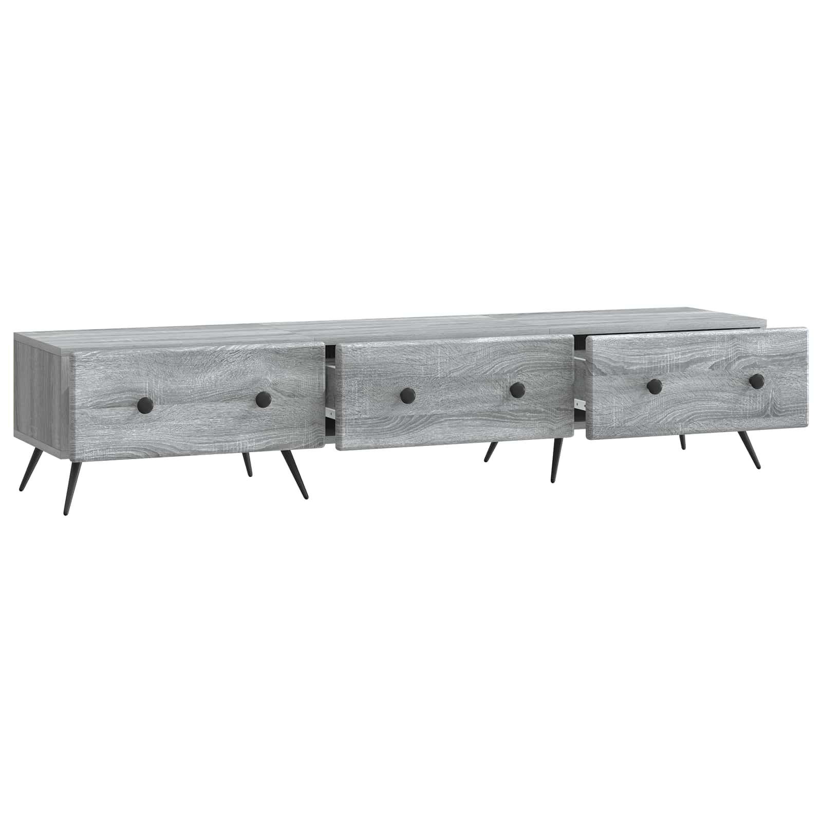 Ντουλάπι TV Γκρι Sonoma 147 x 34,5 x 30 εκ Επεξεργασμένο Ξύλο - Pakobazaar