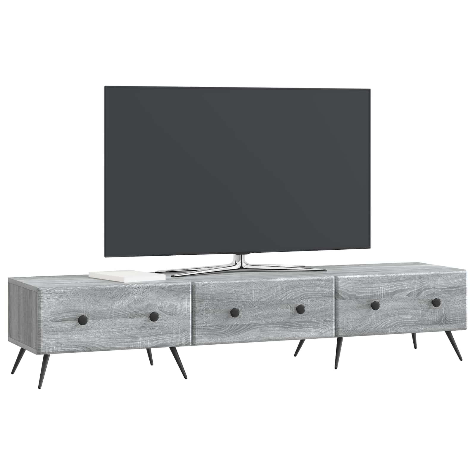Ντουλάπι TV Γκρι Sonoma 147 x 34,5 x 30 εκ Επεξεργασμένο Ξύλο - Pakobazaar