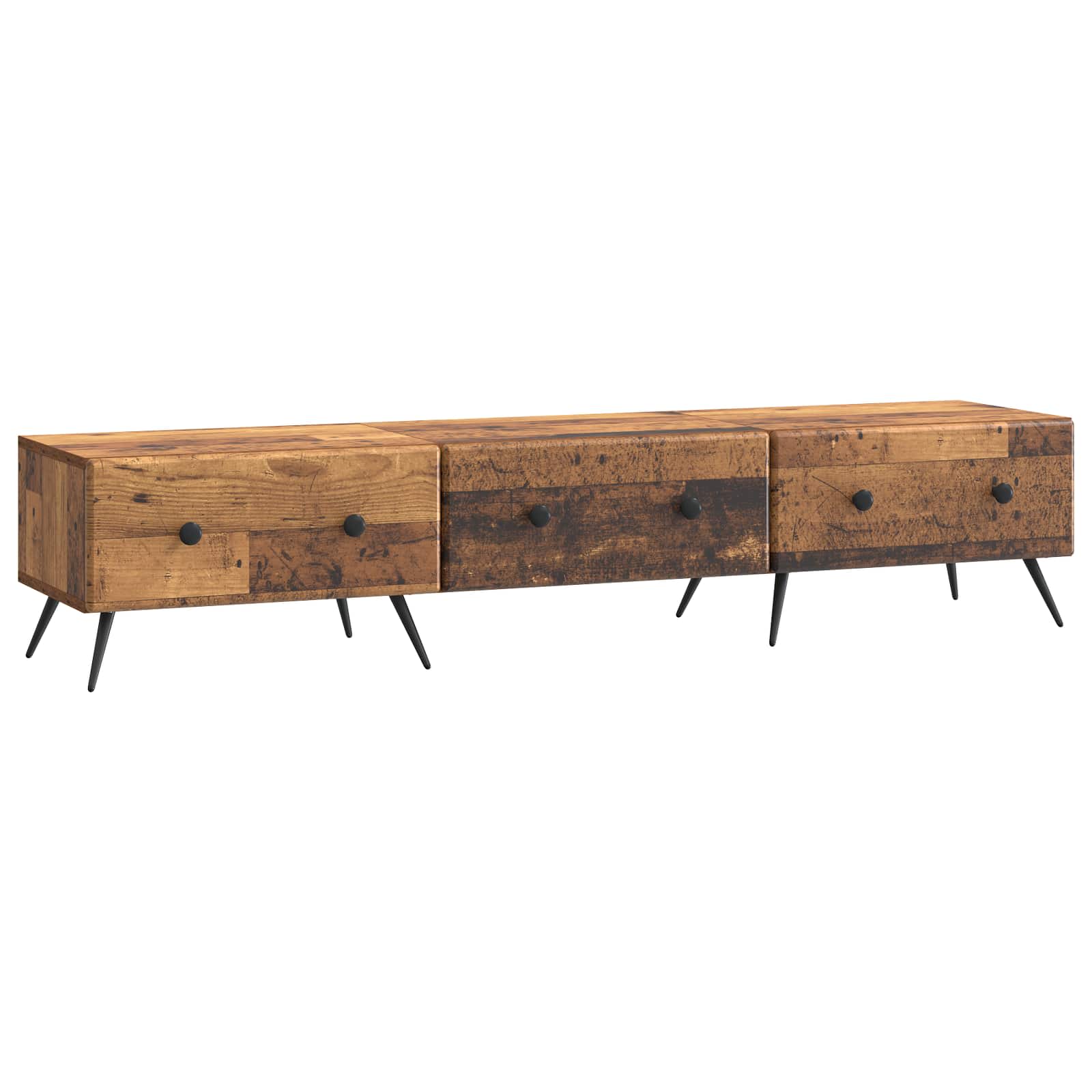 Ντουλάπι TV με συρτάρι Παλαιωμένο ξύλο 147 x 34,5 x 30 εκ - Pakobazaar