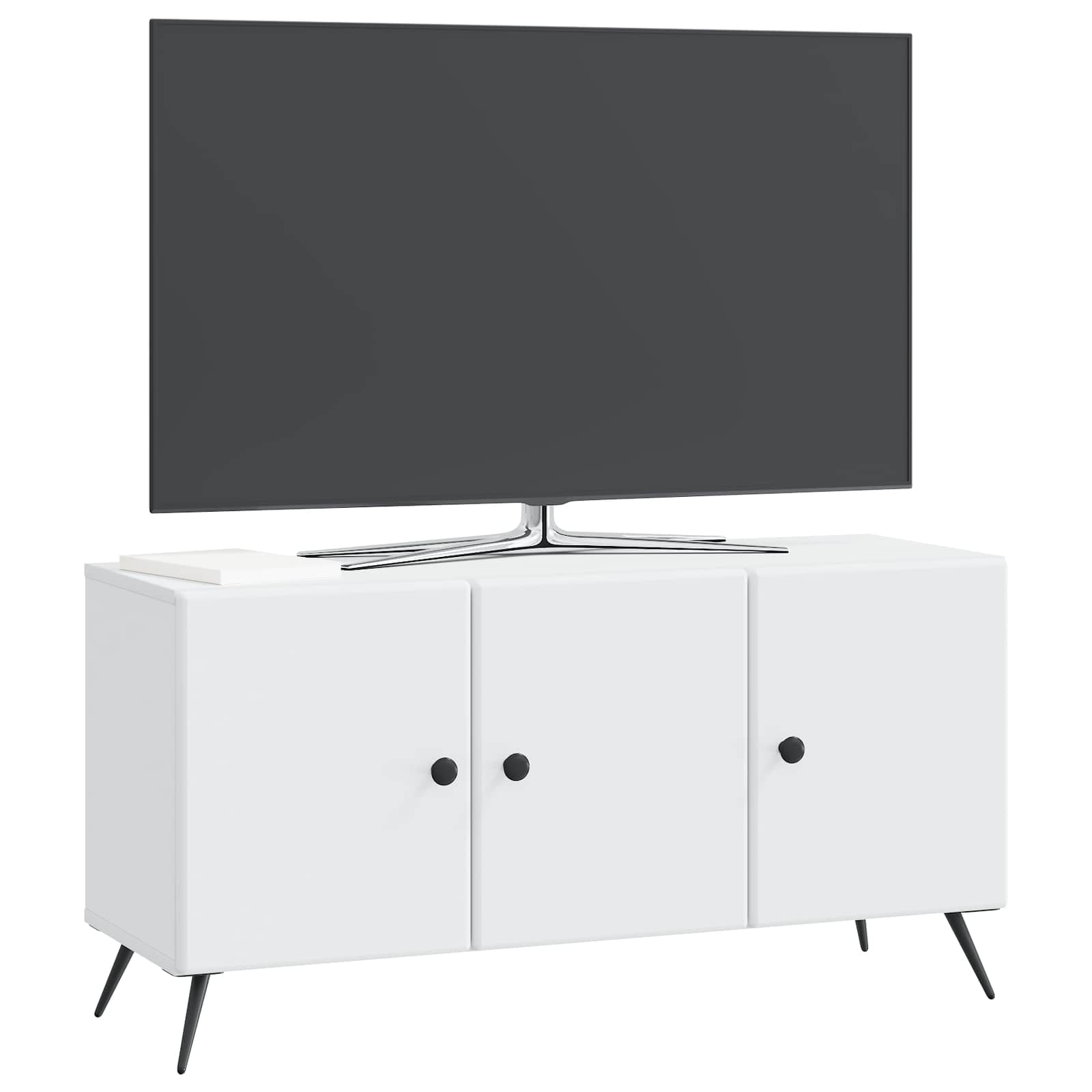 Ντουλάπι TV Λευκό 99 x 34,5 x 50 εκ. Επεξεργασμένο Ξύλο - Pakobazaar