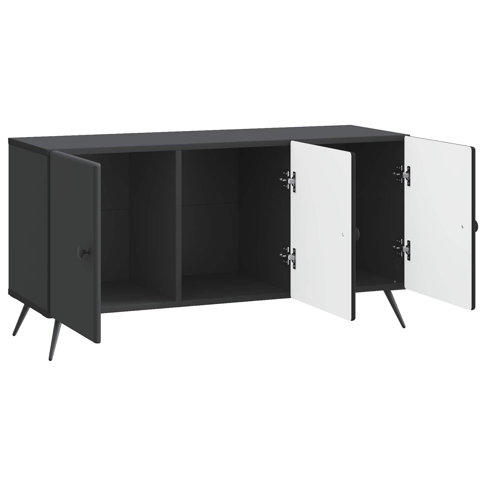 Ντουλάπι TV Μαύρο 99 x 34,5 x 50 εκ. Επεξεργασμένο Ξύλο - Pakobazaar