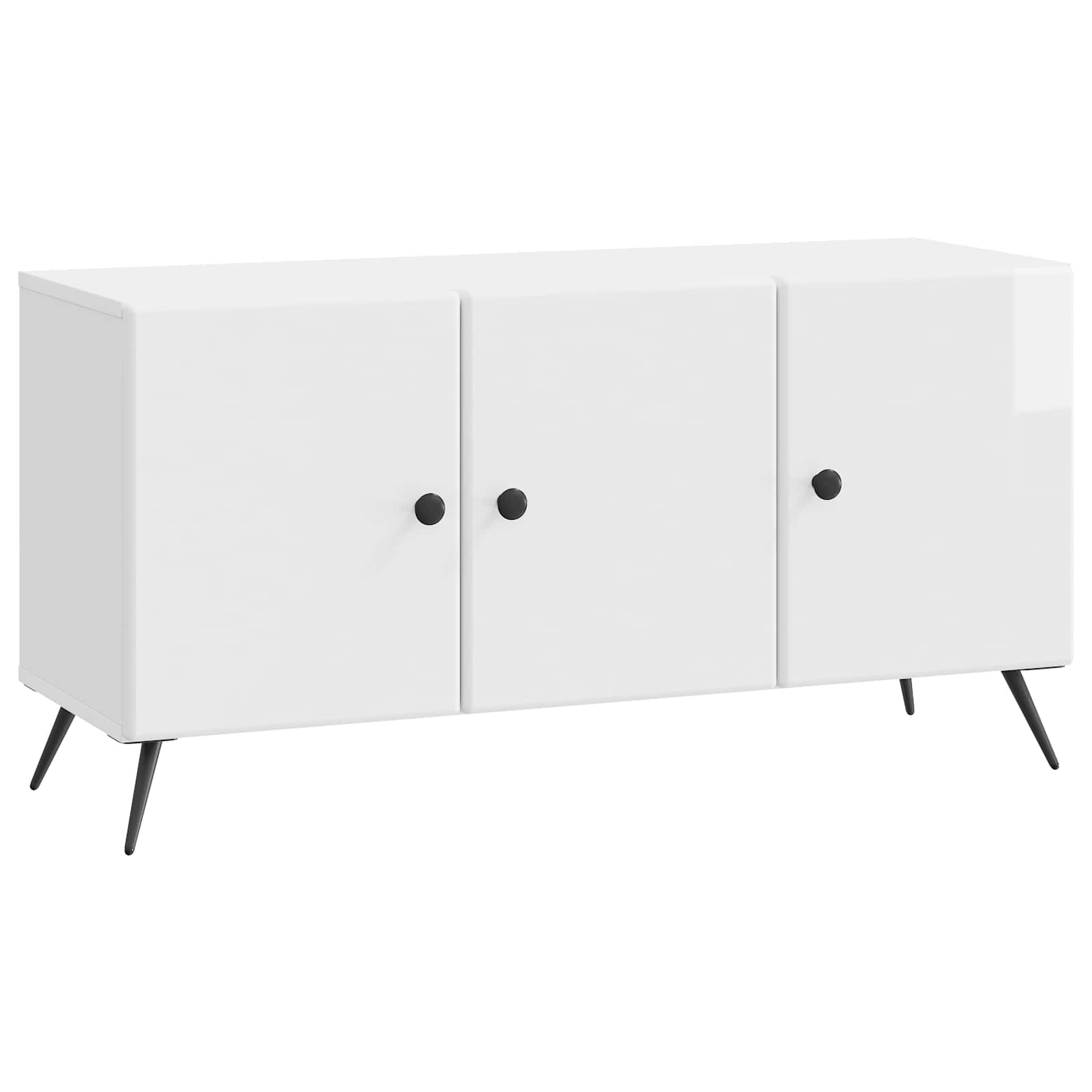 Ντουλάπι TV Γυαλιστερό Λευκό 99 x 34,5 x 50 εκ. - Pakobazaar