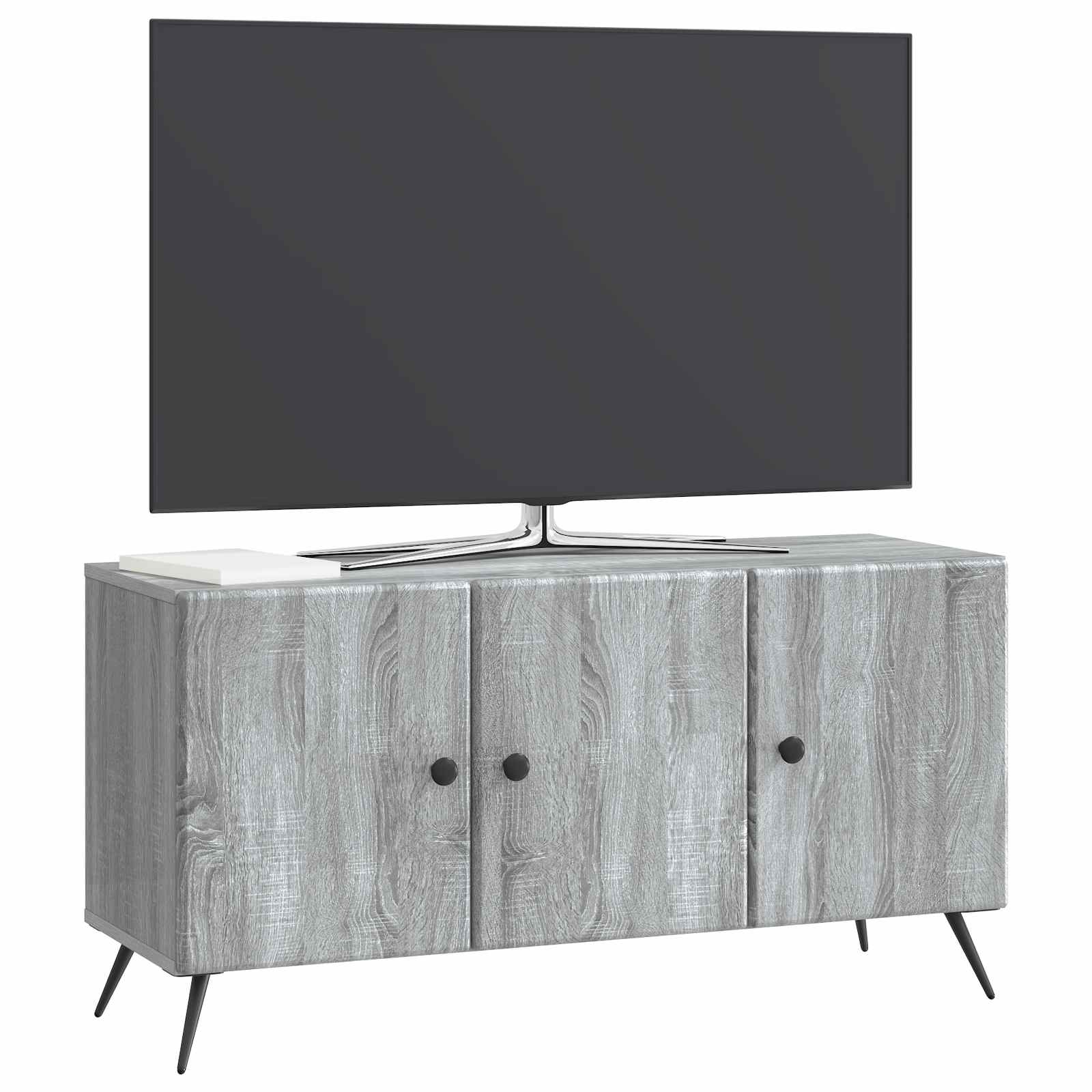 Ντουλάπι TV Γκρι Sonoma 99 x 34,5 x 50 εκ. Επεξεργασμένο Ξύλο - Pakobazaar