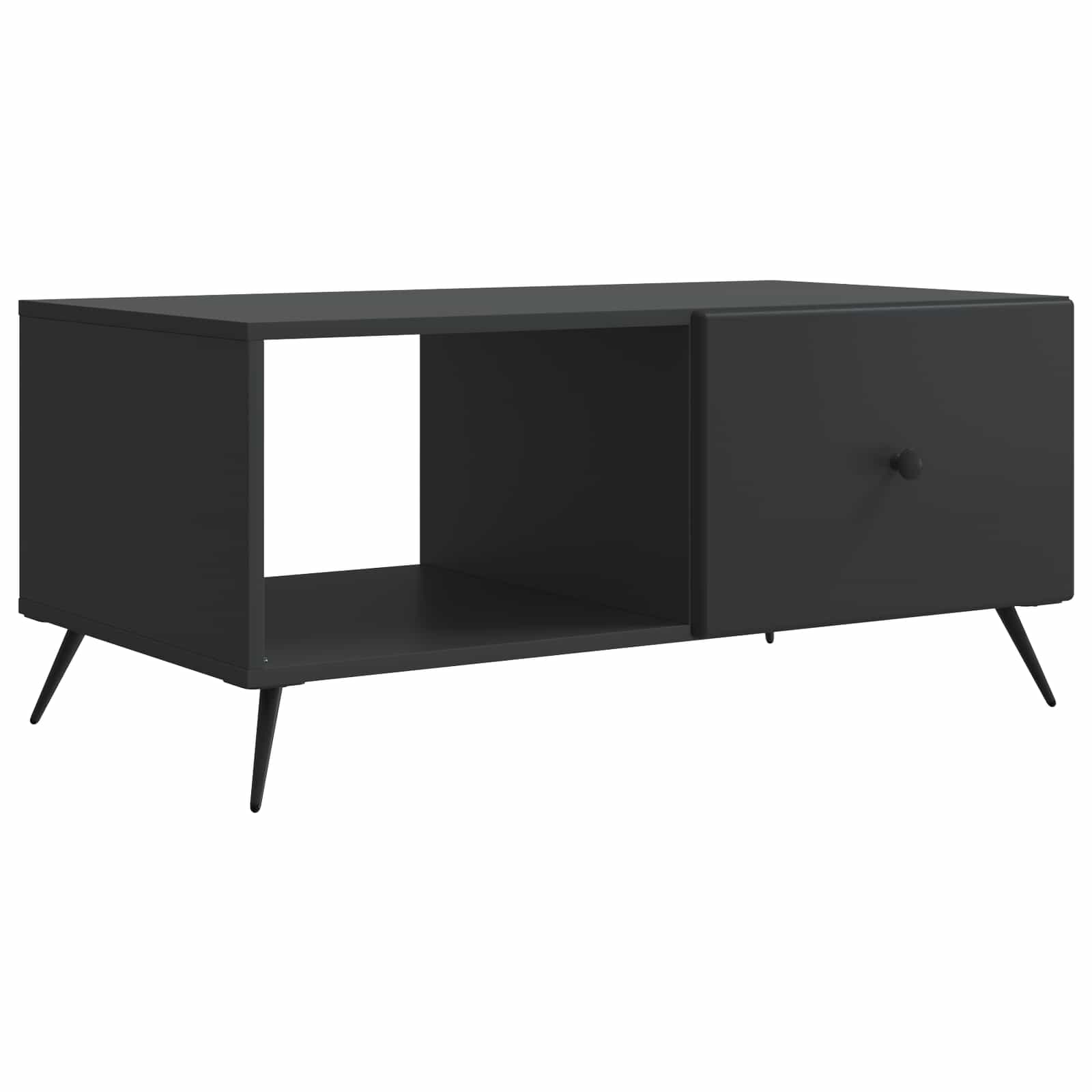 Τραπεζάκι σαλονιού Μαύρο 90 x 50 x 40 cm Επεξεργασμένο Ξύλο - Pakobazaar
