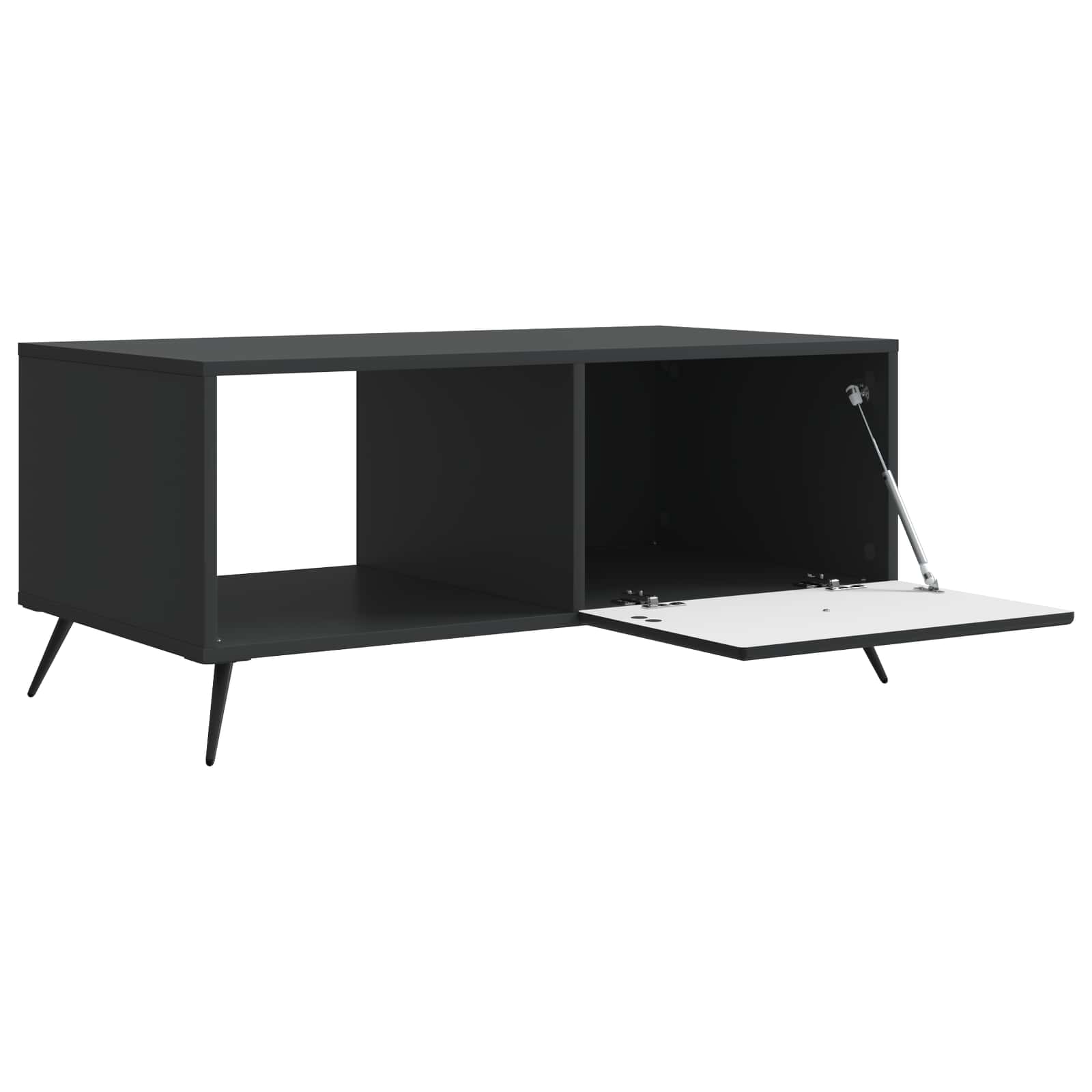 Τραπεζάκι σαλονιού Μαύρο 90 x 50 x 40 cm Επεξεργασμένο Ξύλο - Pakobazaar