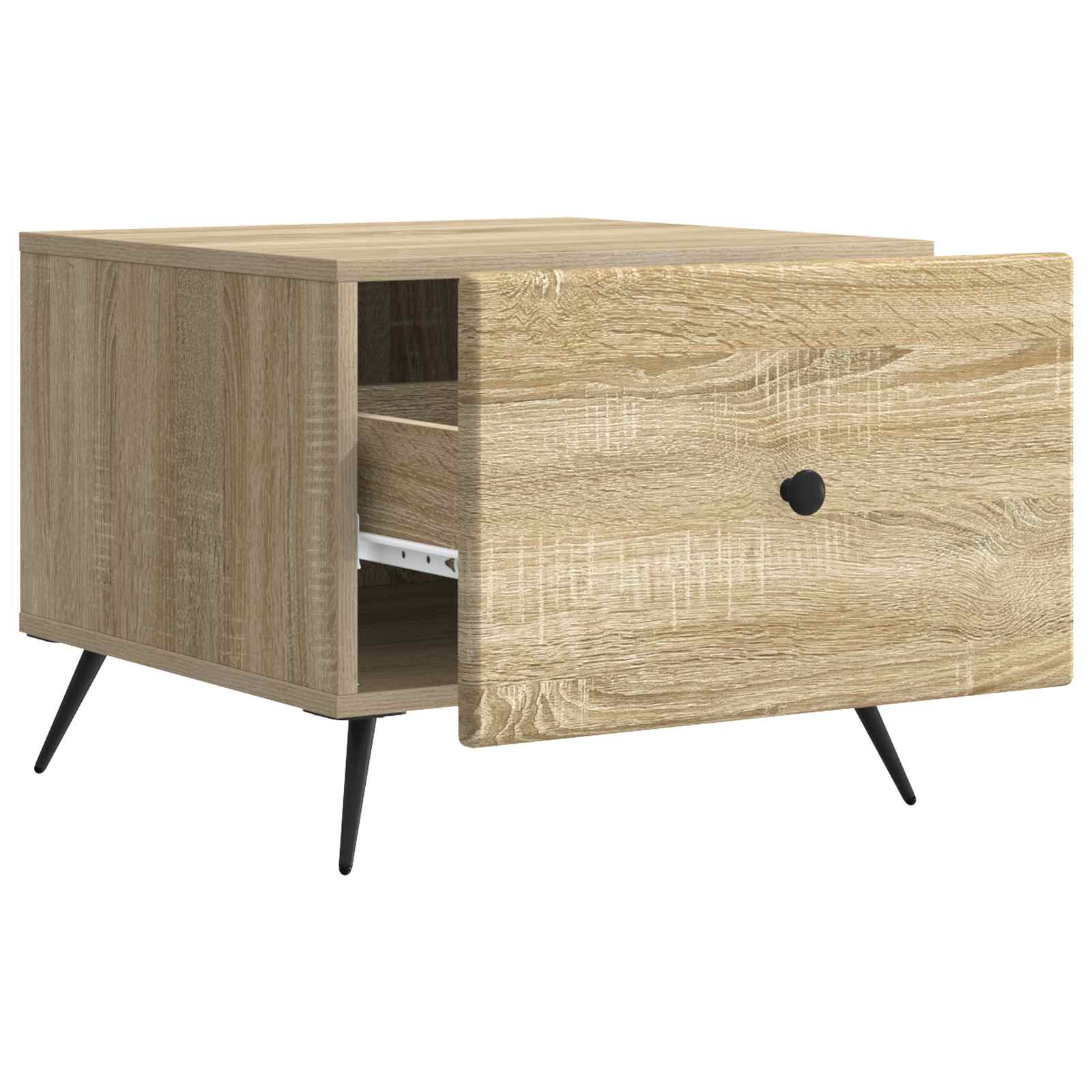 Τραπεζάκι σαλονιού με συρτάρι Sonoma Δρυς 49 x 50 x 40 εκ - Pakobazaar