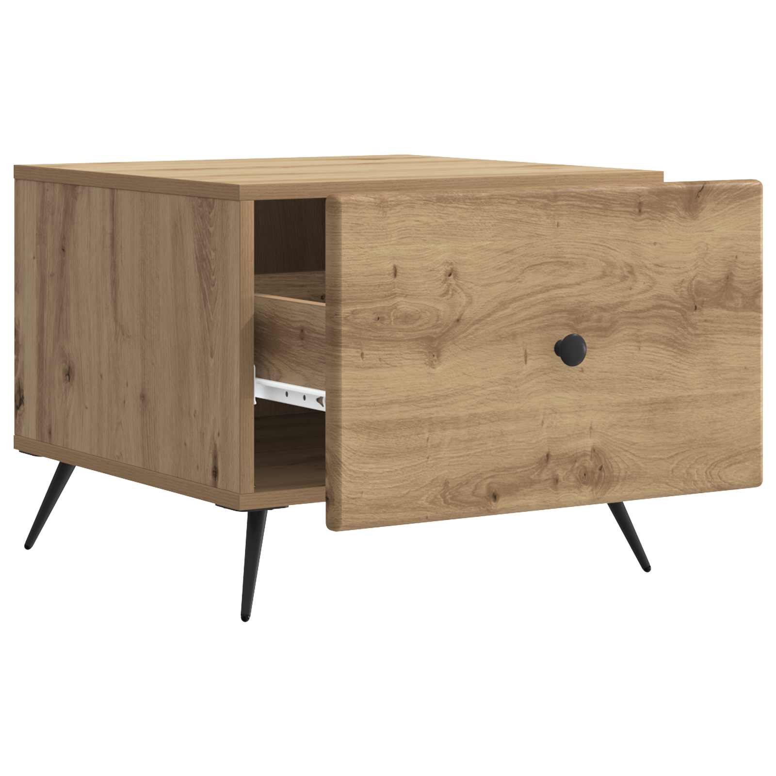 Τραπεζάκι σαλονιού με συρτάρι Artisan Δρυς 49 x 50 x 40 εκ - Pakobazaar
