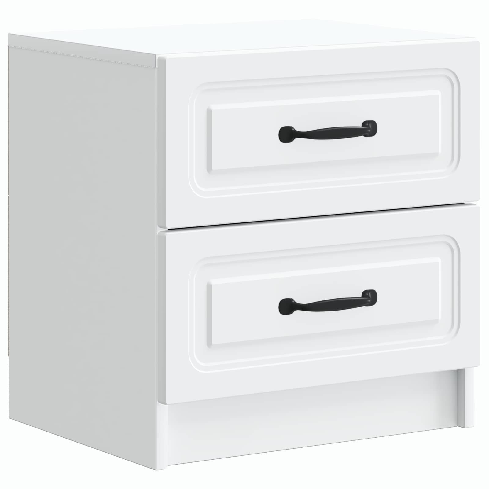 Κομοδίνο Λευκό 43 x 34,5 x 44,5 εκ Επεξεργασμένο Ξύλο - Pakobazaar