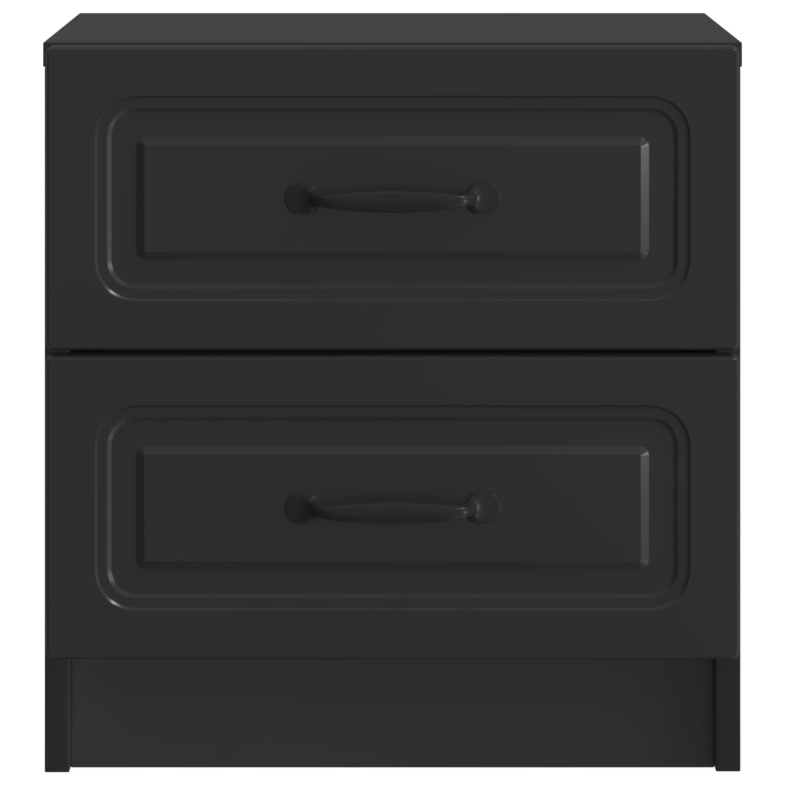 Κομοδίνο Μαύρο 43 x 34,5 x 44,5 εκ Επεξεργασμένο Ξύλο - Pakobazaar