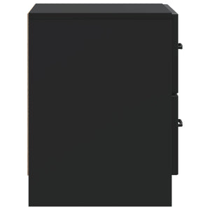 Κομοδίνο Μαύρο 43 x 34,5 x 44,5 εκ Επεξεργασμένο Ξύλο - Pakobazaar