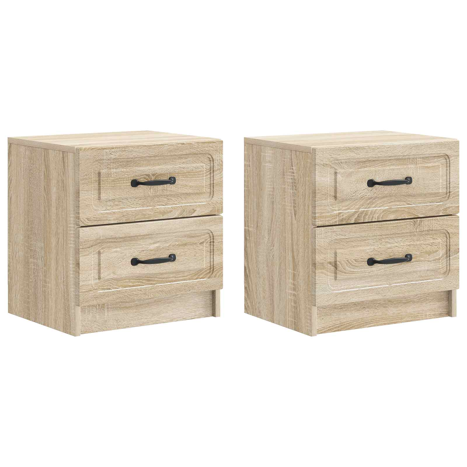 Κομοδίνο με συρτάρι 2 pcs Sonoma Δρυς 43 x 34,5 x 44,5 εκ - Pakobazaar