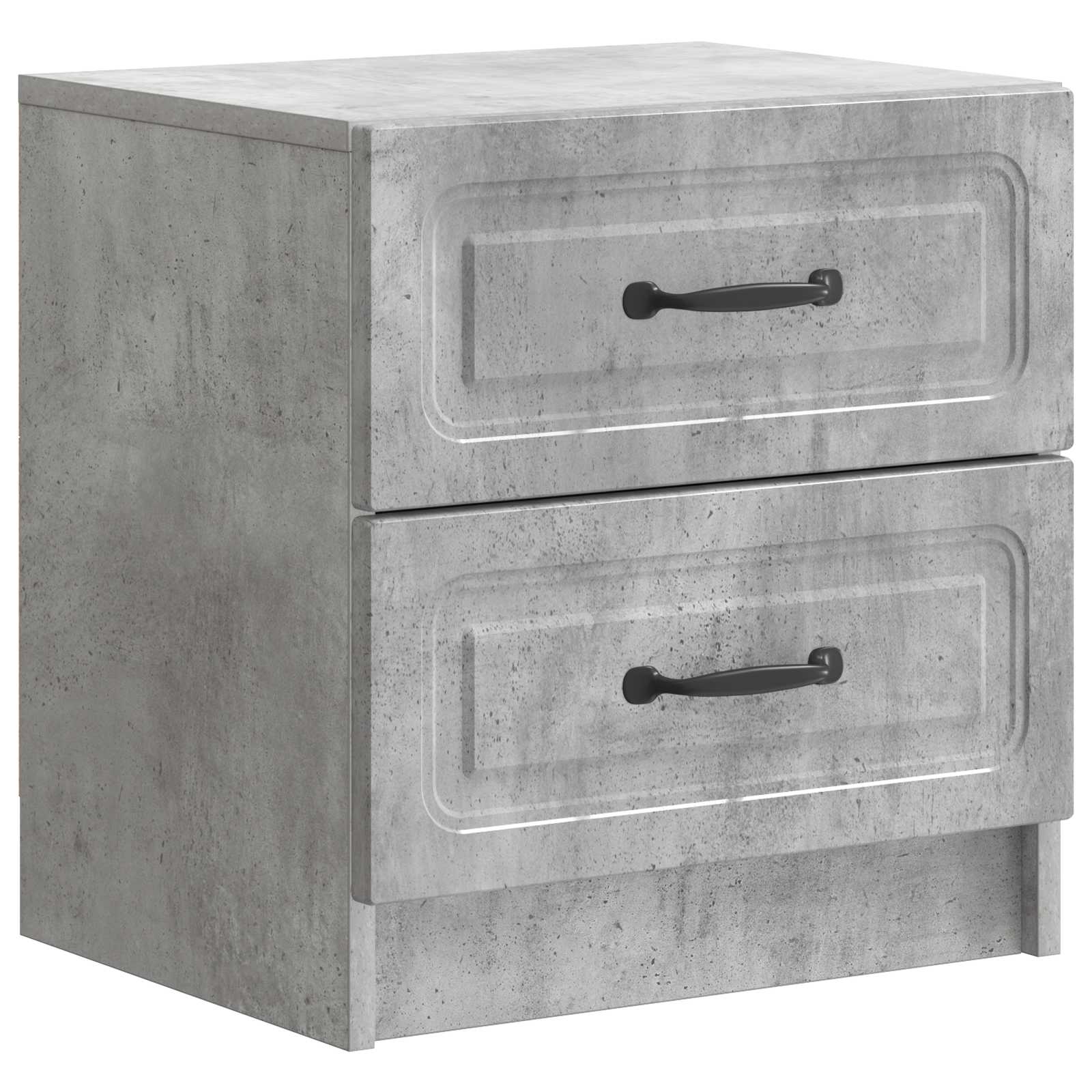 Κομοδίνο με συρτάρι 2 pcs Γκρι Σκυροδέματος 43 x 34,5 x 44,5 εκ - Pakobazaar
