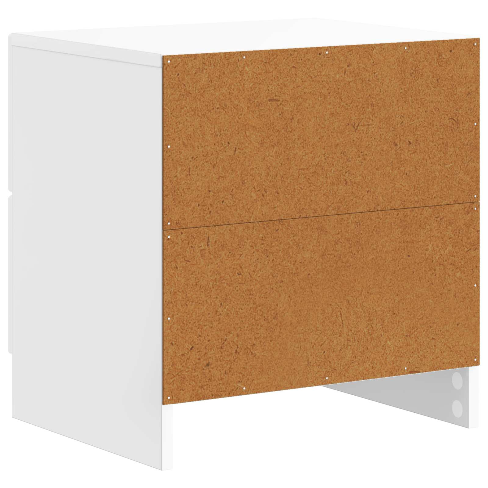 Κομοδίνο με συρτάρι 2 pcs Γυαλιστερό Λευκό 43 x 34,5 x 44,5 εκ - Pakobazaar