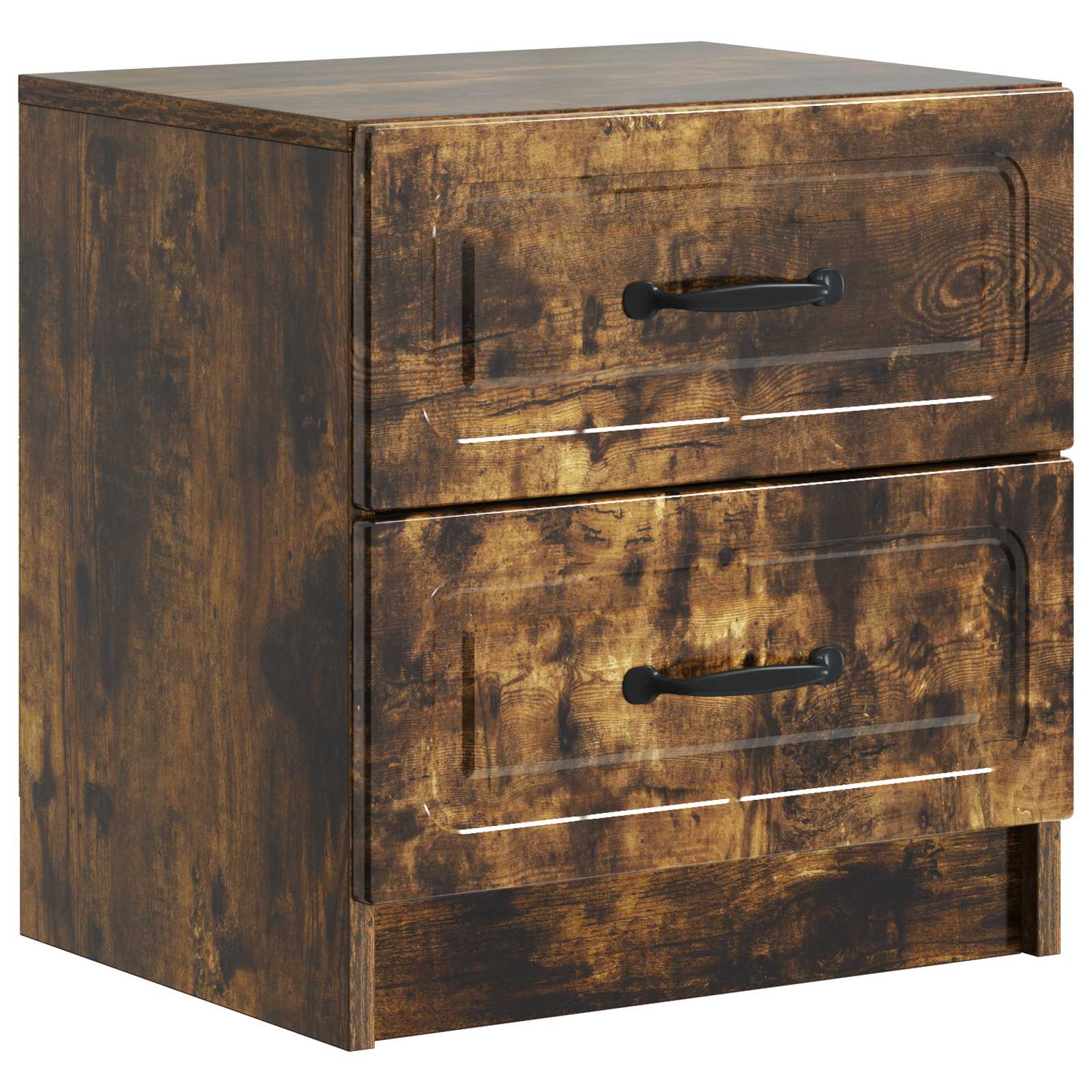 Κομοδίνο 2 pcs Καπνισμένο Ξύλο Δρυός 43 x 34,5 x 44,5 εκ - Pakobazaar