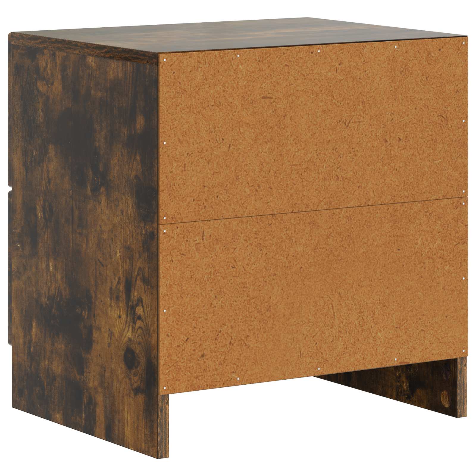 Κομοδίνο 2 pcs Καπνισμένο Ξύλο Δρυός 43 x 34,5 x 44,5 εκ - Pakobazaar