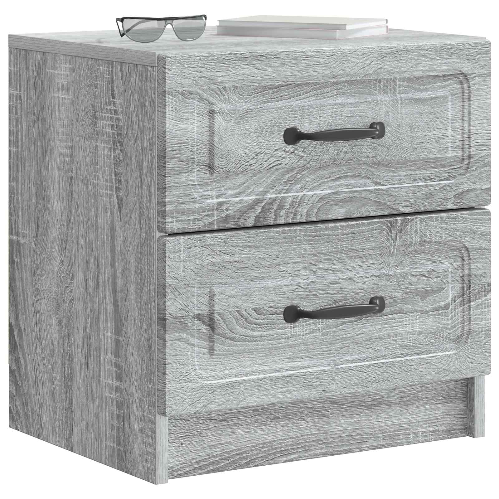 Κομοδίνο Γκρι Sonoma 43 x 34,5 x 44,5 εκ Επεξεργασμένο Ξύλο - Pakobazaar