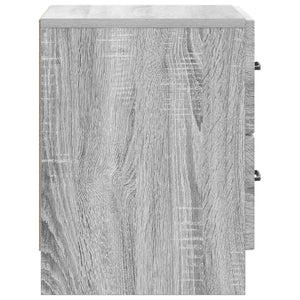 Κομοδίνο Γκρι Sonoma 43 x 34,5 x 44,5 εκ Επεξεργασμένο Ξύλο - Pakobazaar