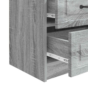Κομοδίνο με συρτάρι 2 pcs Γκρι Sonoma 43 x 34,5 x 44,5 εκ - Pakobazaar