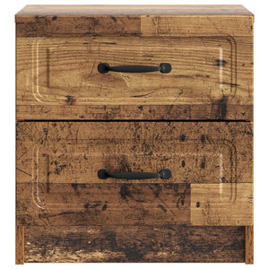 Κομοδίνο με συρτάρι 2 pcs Παλαιωμένο ξύλο 43 x 34,5 x 44,5 εκ - Pakobazaar