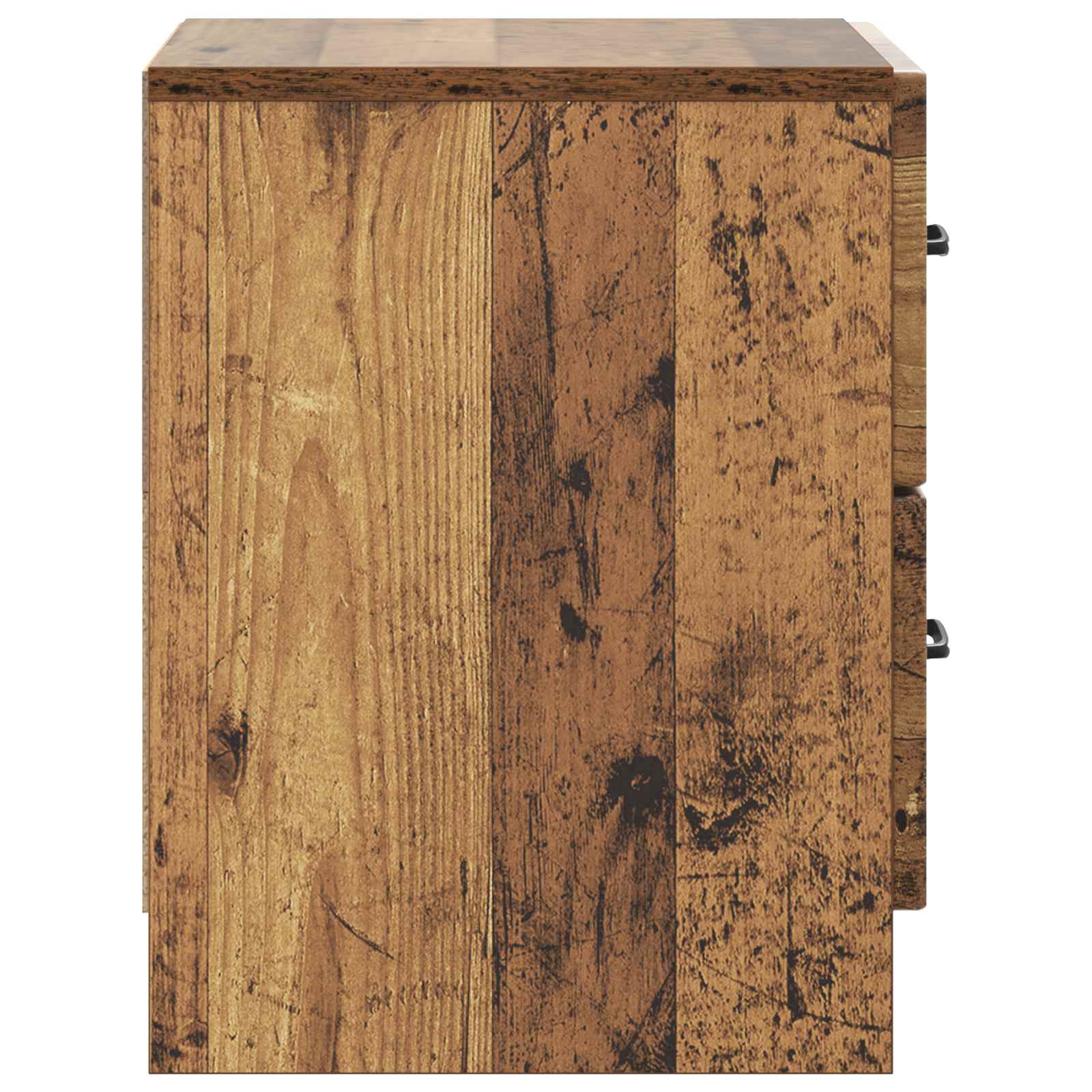 Κομοδίνο με συρτάρι 2 pcs Παλαιωμένο ξύλο 43 x 34,5 x 44,5 εκ - Pakobazaar