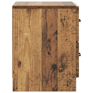 Κομοδίνο με συρτάρι 2 pcs Παλαιωμένο ξύλο 43 x 34,5 x 44,5 εκ - Pakobazaar