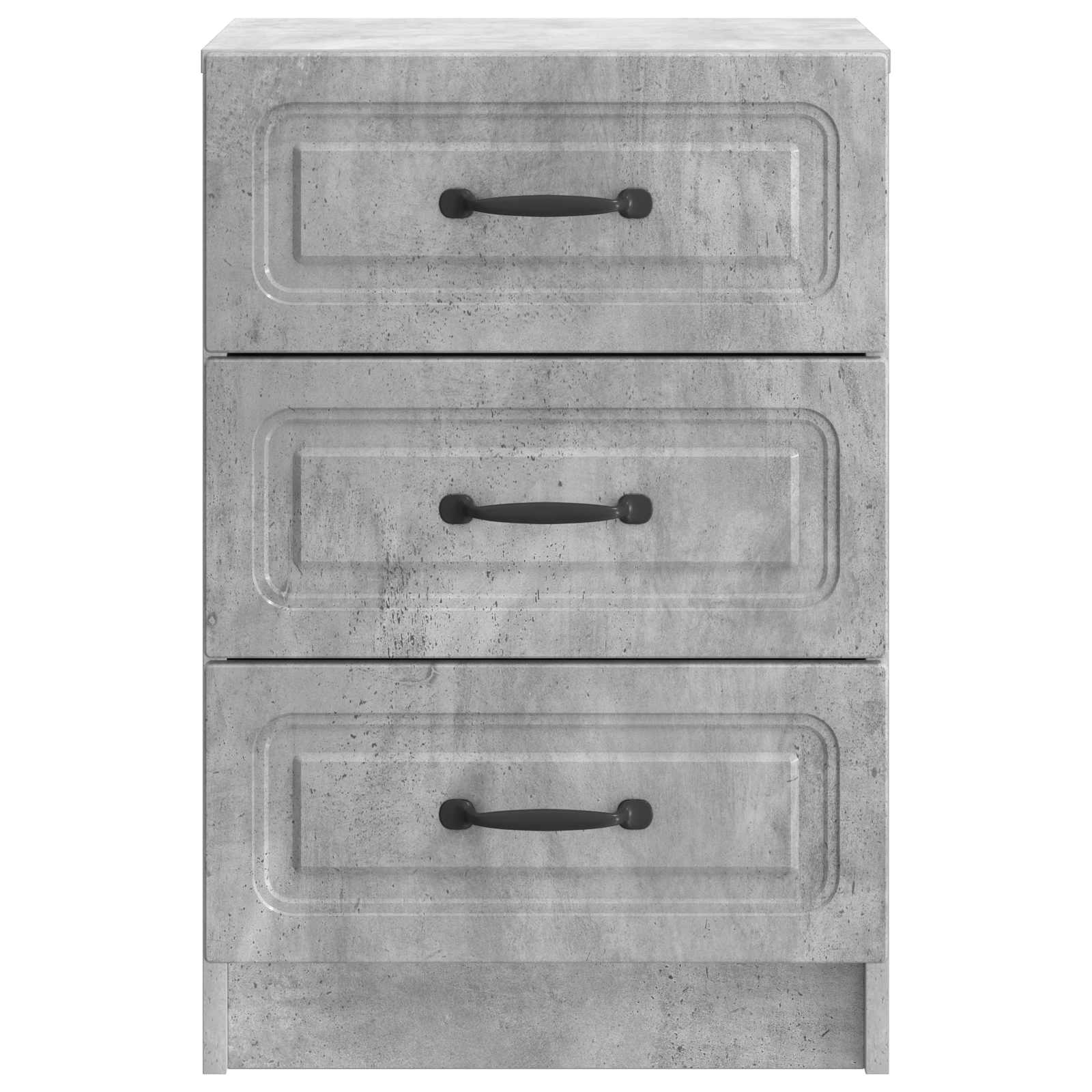 Κομοδίνο με συρτάρι Γκρι Σκυροδέματος 43 x 41 x 63,5 εκ. - Pakobazaar