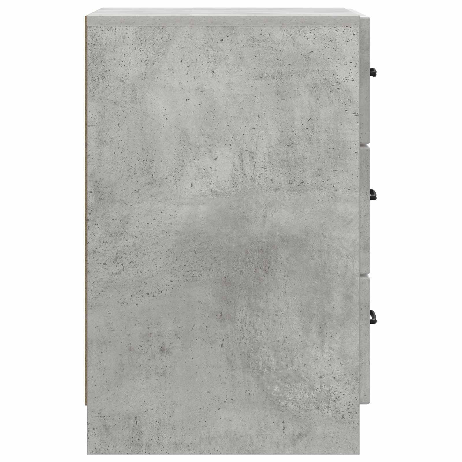 Κομοδίνο με συρτάρι Γκρι Σκυροδέματος 43 x 41 x 63,5 εκ. - Pakobazaar