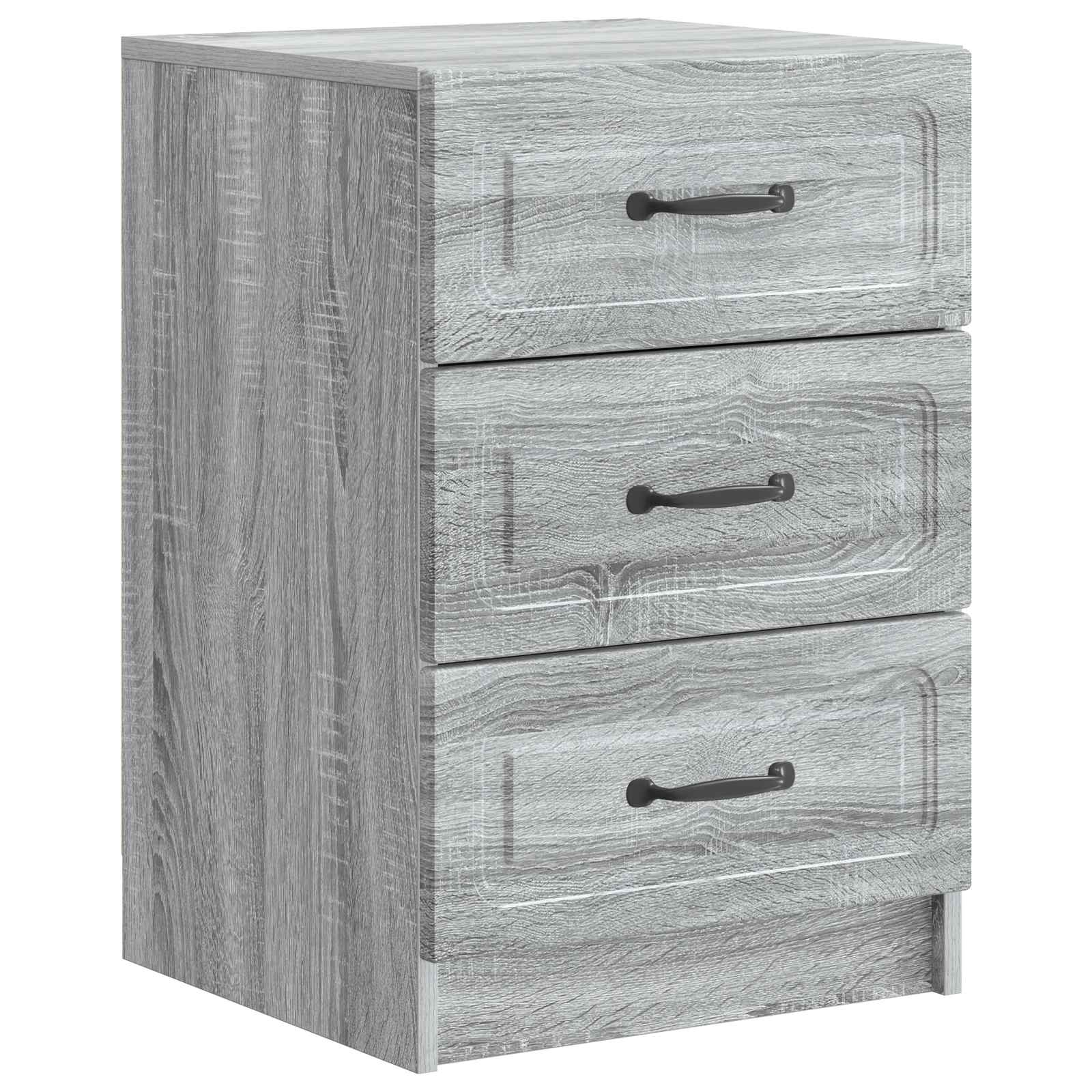 Κομοδίνο Γκρι Sonoma 43 x 41 x 63,5 εκ. Επεξεργασμένο Ξύλο - Pakobazaar