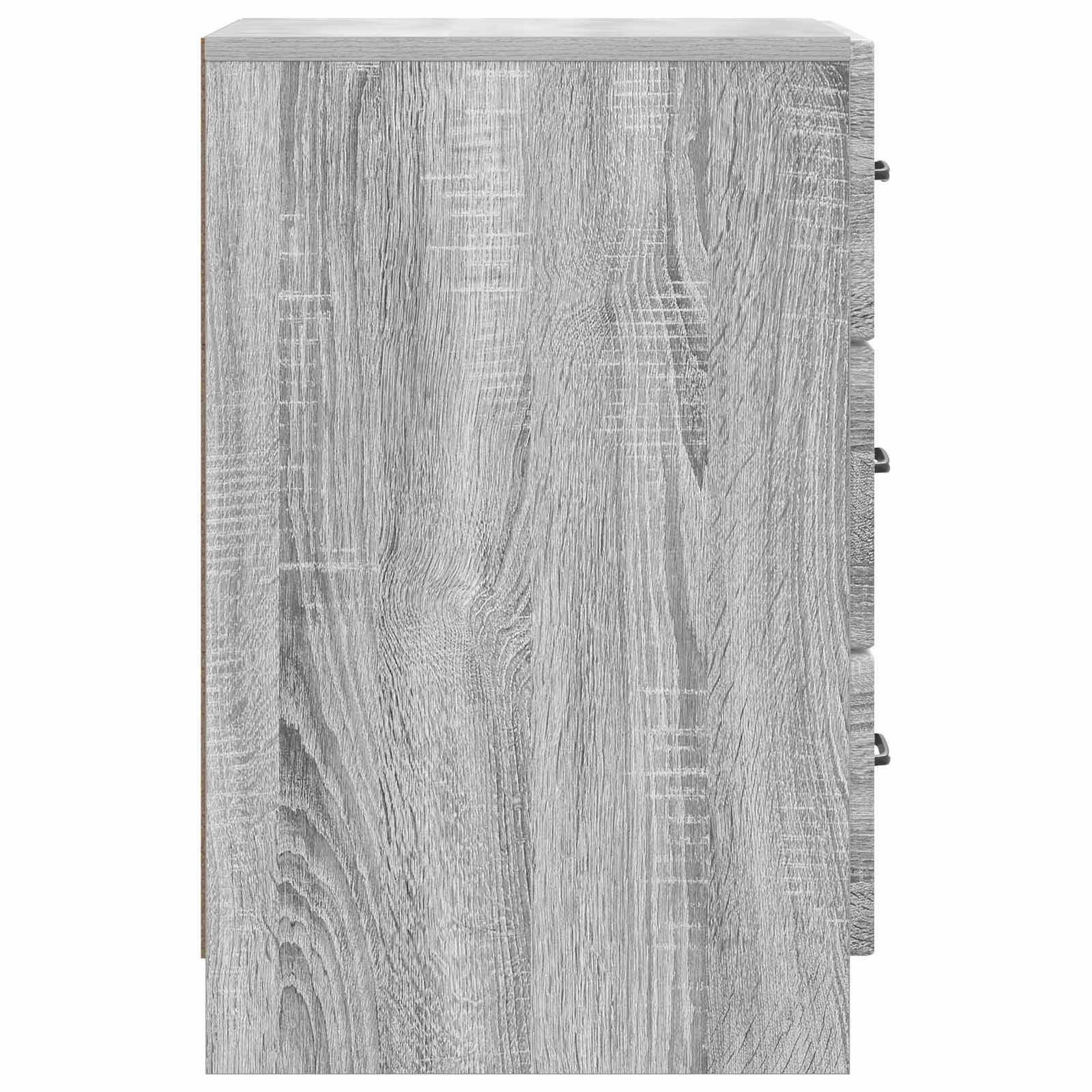 Κομοδίνο Γκρι Sonoma 43 x 41 x 63,5 εκ. Επεξεργασμένο Ξύλο - Pakobazaar