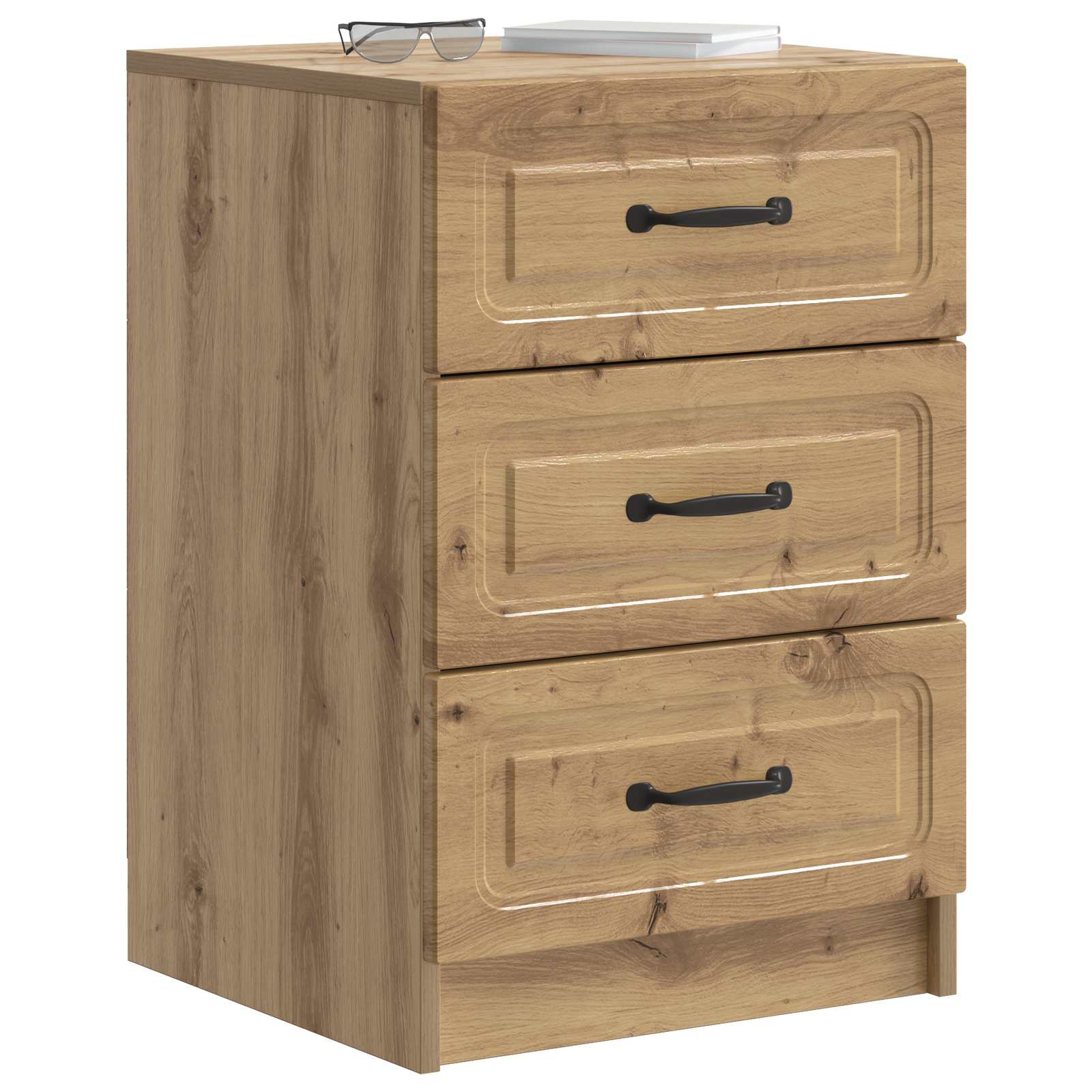 Κομοδίνο Artisan Δρυς 43 x 41 x 63,5 εκ. Επεξεργασμένο Ξύλο - Pakobazaar