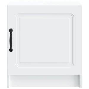 Κομοδίνο 2 pcs Λευκό 43 x 34,5 x 47 εκ. Επεξεργασμένο Ξύλο - Pakobazaar