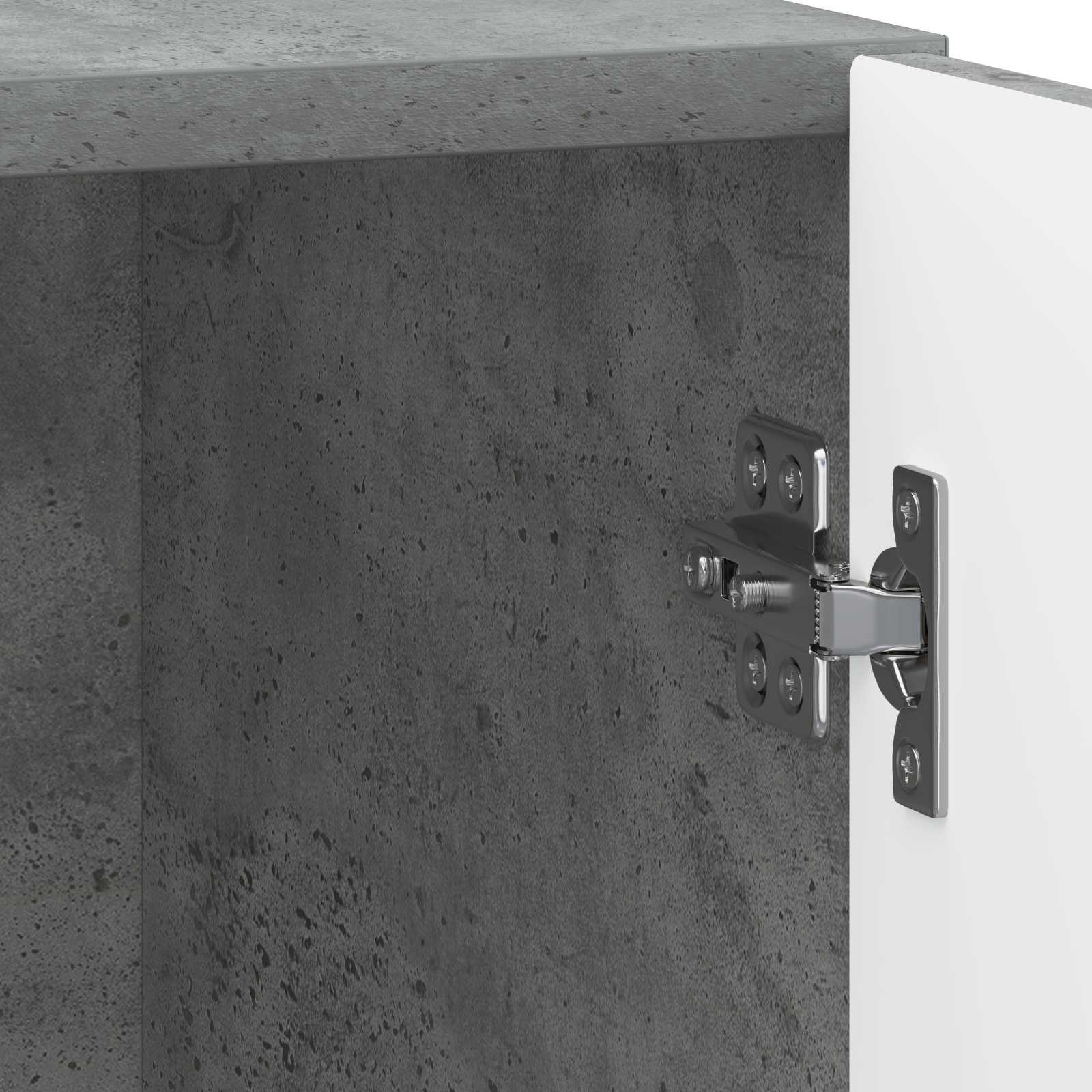Κομοδίνο 2 pcs Γκρι Σκυροδέματος 43 x 34,5 x 47 εκ. - Pakobazaar