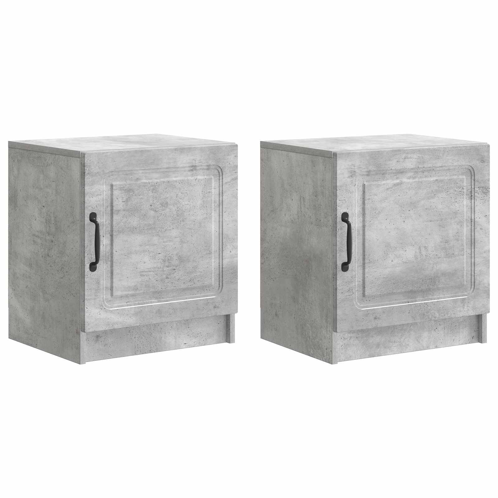 Κομοδίνο 2 pcs Γκρι Σκυροδέματος 43 x 34,5 x 47 εκ. - Pakobazaar