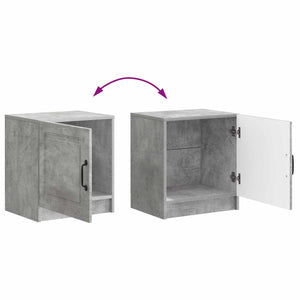 Κομοδίνο 2 pcs Γκρι Σκυροδέματος 43 x 34,5 x 47 εκ. - Pakobazaar