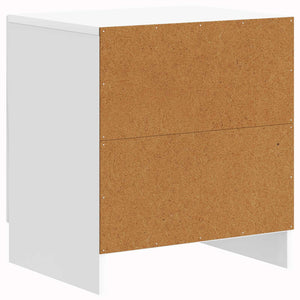 Κομοδίνο 2 pcs Γυαλιστερό Λευκό 43 x 34,5 x 47 εκ. - Pakobazaar