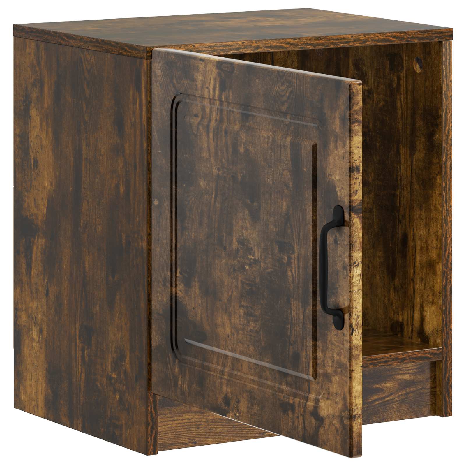 Κομοδίνο 2 pcs Καπνισμένο Ξύλο Δρυός 43 x 34,5 x 47 εκ. - Pakobazaar