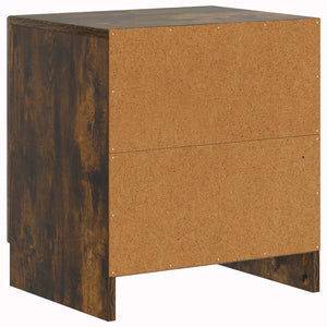 Κομοδίνο 2 pcs Καπνισμένο Ξύλο Δρυός 43 x 34,5 x 47 εκ. - Pakobazaar