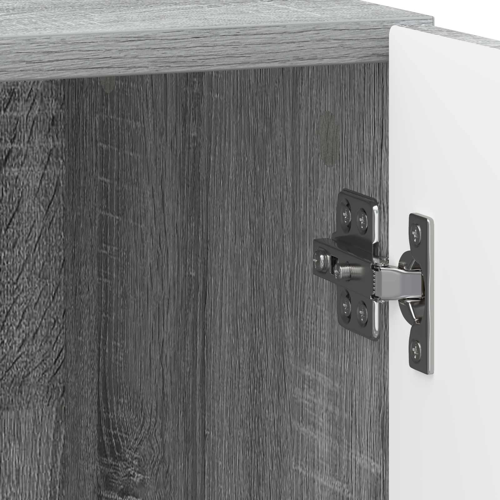 Κομοδίνο 2 pcs Γκρι Sonoma 43 x 34,5 x 47 εκ. - Pakobazaar