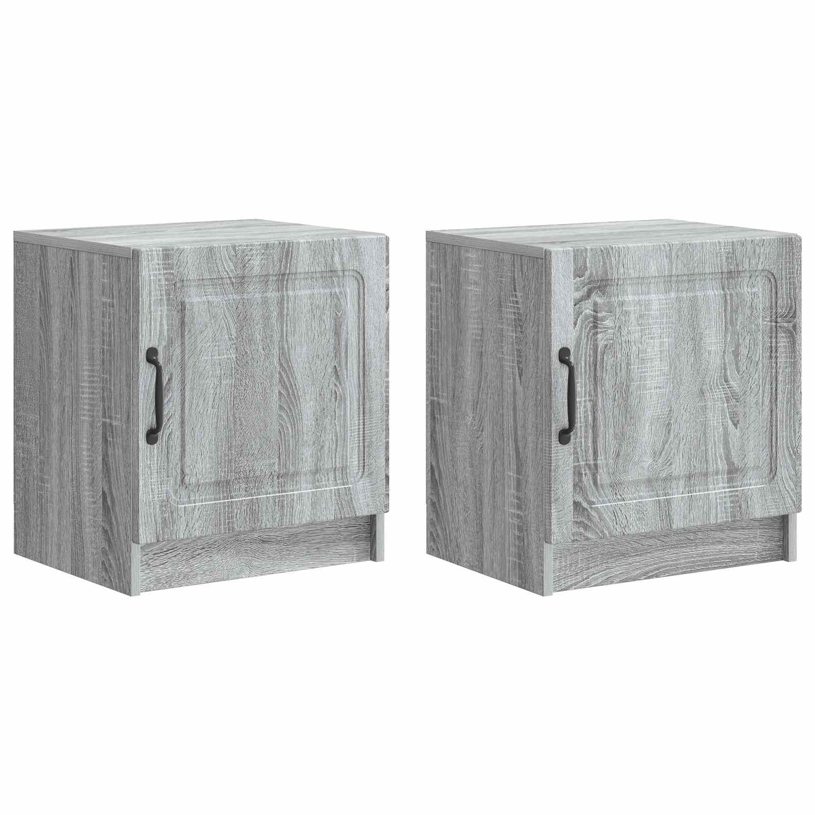 Κομοδίνο 2 pcs Γκρι Sonoma 43 x 34,5 x 47 εκ. - Pakobazaar