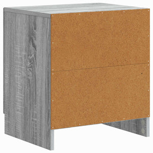Κομοδίνο 2 pcs Γκρι Sonoma 43 x 34,5 x 47 εκ. - Pakobazaar