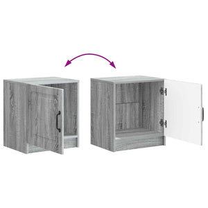 Κομοδίνο 2 pcs Γκρι Sonoma 43 x 34,5 x 47 εκ. - Pakobazaar