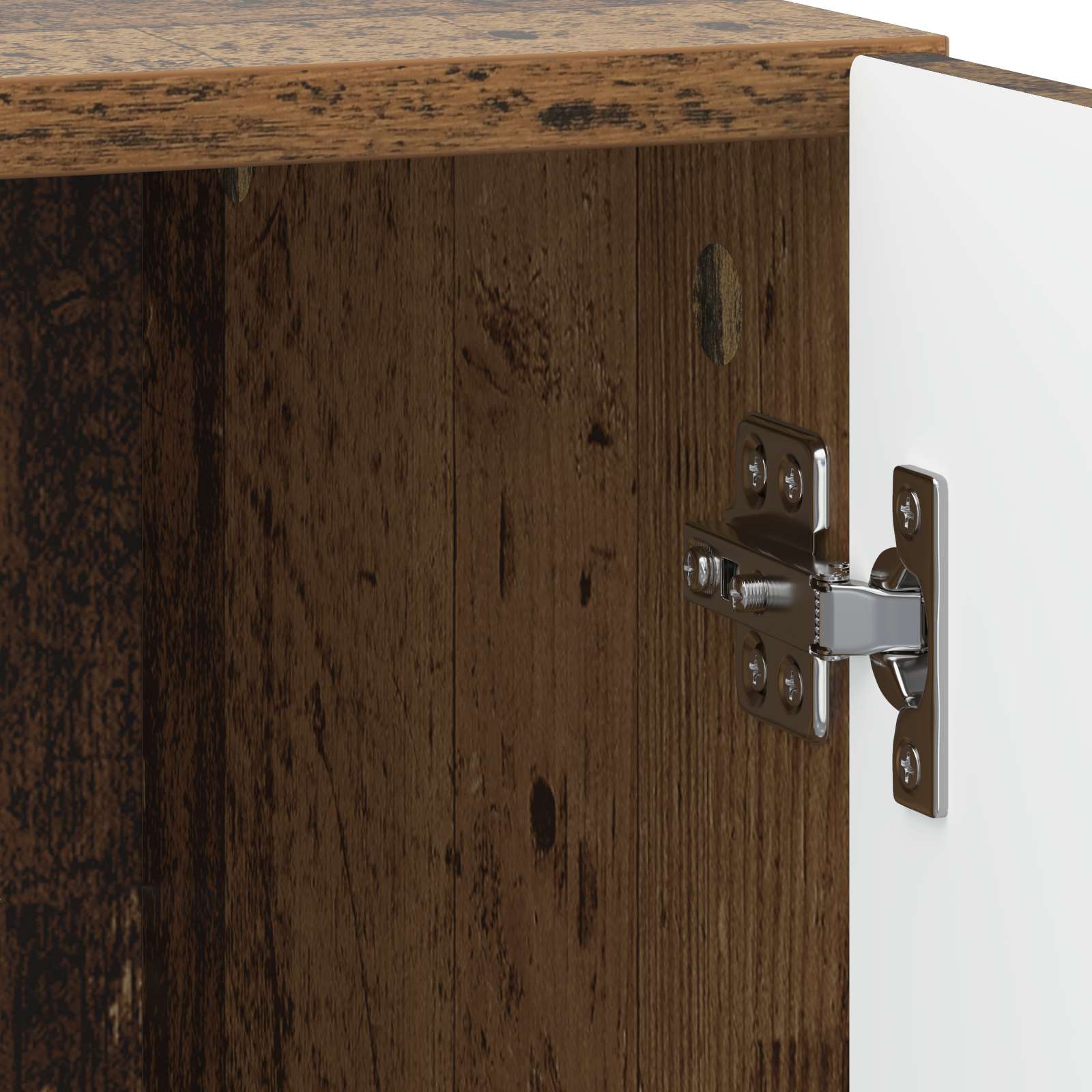 Κομοδίνο 2 pcs Παλαιωμένο ξύλο 43 x 34,5 x 47 εκ. - Pakobazaar